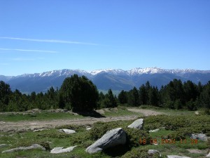 Vue du refuge de Calme